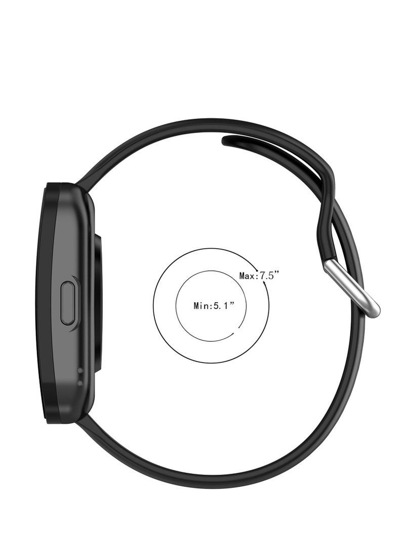 Silicone Strap For Amazfit Bip 5 Replacement Belt Smartwatch TPU Soft 22mm Wristband For Amazfit Bip 5 Strap (L size)