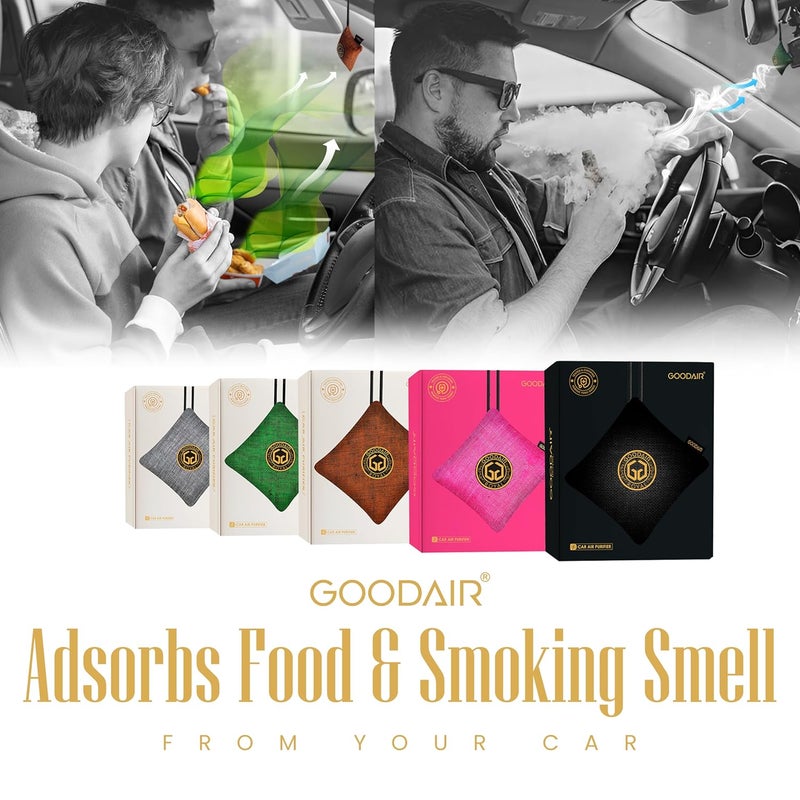 GOODAIR NonElectric Car Air Purifier Stylish Pink Advanced Impregnated Activated Carbon 247 Air Purification - Image 3