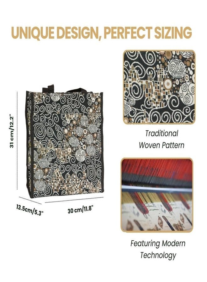 سينار حقيبة تسوق نسائية من Signare Tapestry بتصميم قبلة غوستاف كليمت - Image 2