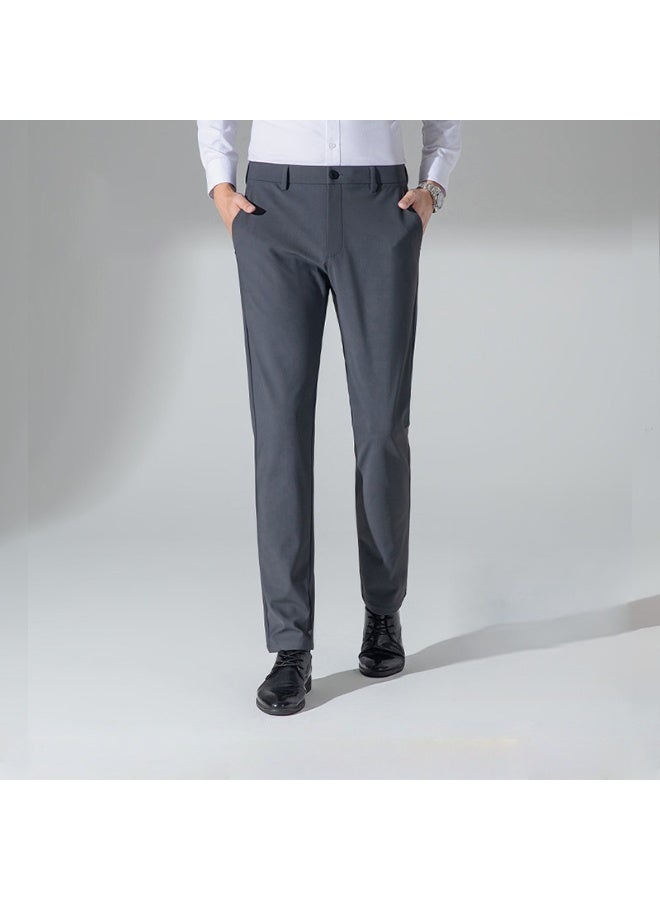 Shougu Men's Fashionable Casual Business Suit Pants  - Image 1