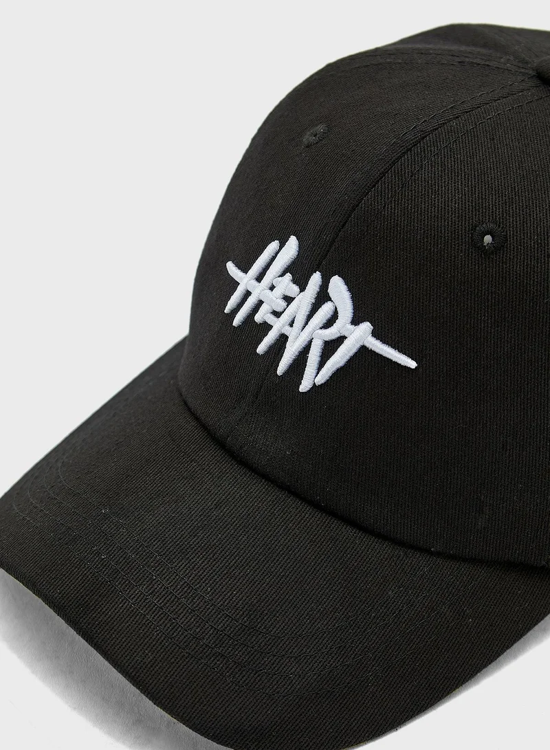 Seventy Five Heart Curve Peak Cap