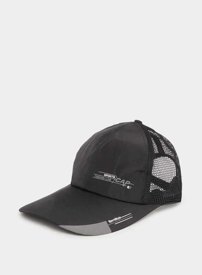 ستايلي Styli Slogan Print Baseball Cap