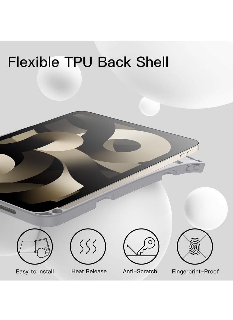 TIGER iPad Air 11-inch M2 2024 6th Generation Case with Pencil Holder, Silicone Magnetic Cover, Slim Tablet Protection for iPad Air 11-inch M2 6th Generation - Image 4