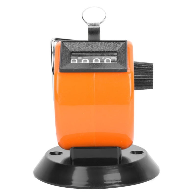 Hand Tally Counter: 4-Digit 0-9999 Range - ABS Plastic Case Comfortable To Hold, Small Portable Mechanical Counter For Data Statistics, Conference Attendance, Traffic Flow Counting - Image 1