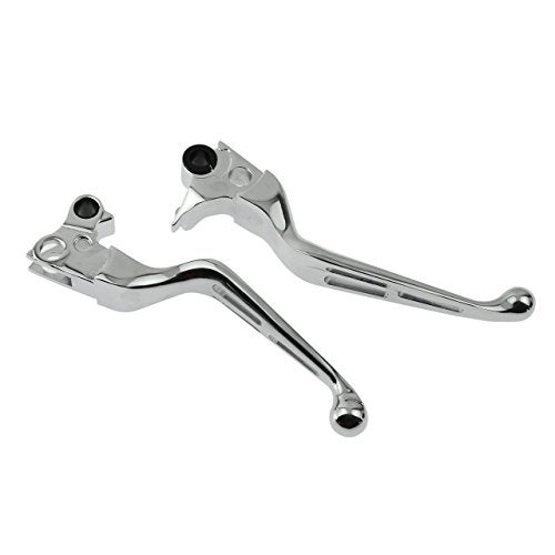 HDBUBALUS Motorcycle Brake Clutch Levers Fit for Harley 9603 XL 9617 Dyna 9607 Touring 9614 Softail Chrome - Image 3