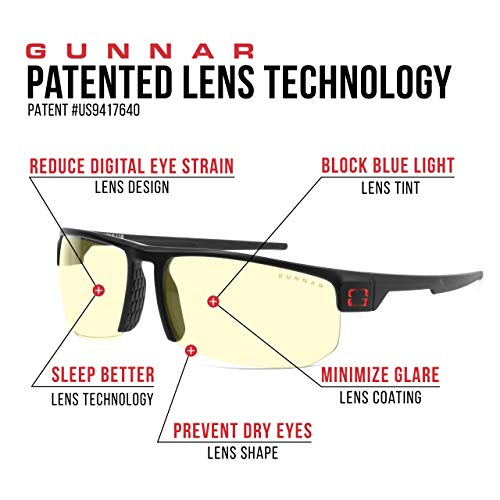 GUNNAR نظارات الألعاب | نظارات حجب الضوء الأزرق | توربيدو/أونيكس من GUNNAR | 65% حماية من الضوء الأزرق، 100% حماية من الأشعة فوق البنفسجية، مضادة للانعكاس لحماية وتقليل إجهاد العين والجفاف - Image 5