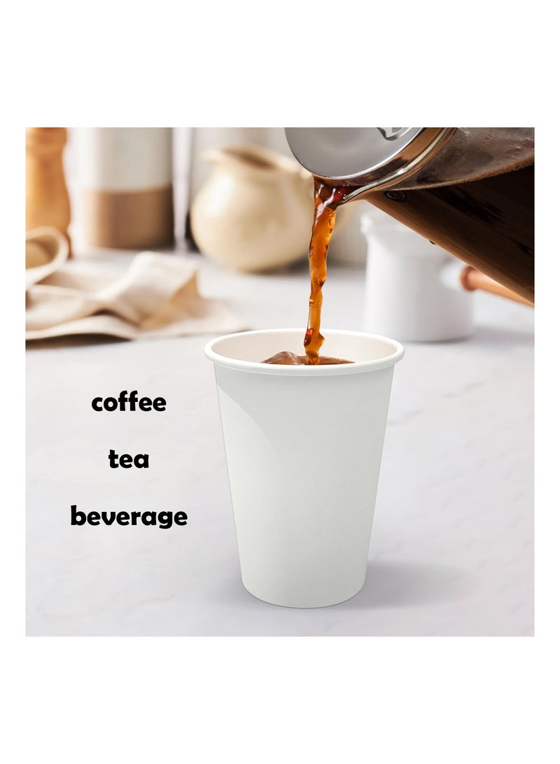 50 Piece 210ml Paper Cups, 8 Oz Disposable Drink Cups, for Coffee, Water, Tea, Cold and Hot Beverages - Image 3