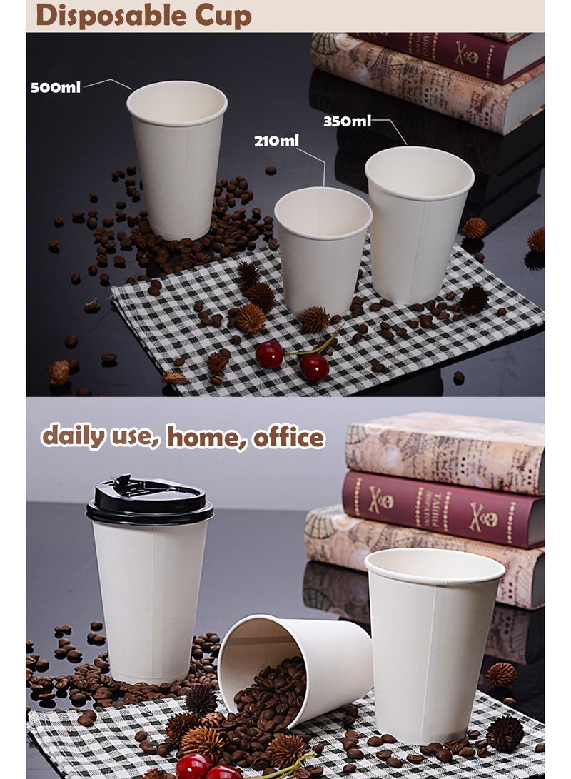 50 Piece 210ml Paper Cups, 8 Oz Disposable Drink Cups, for Coffee, Water, Tea, Cold and Hot Beverages - Image 5