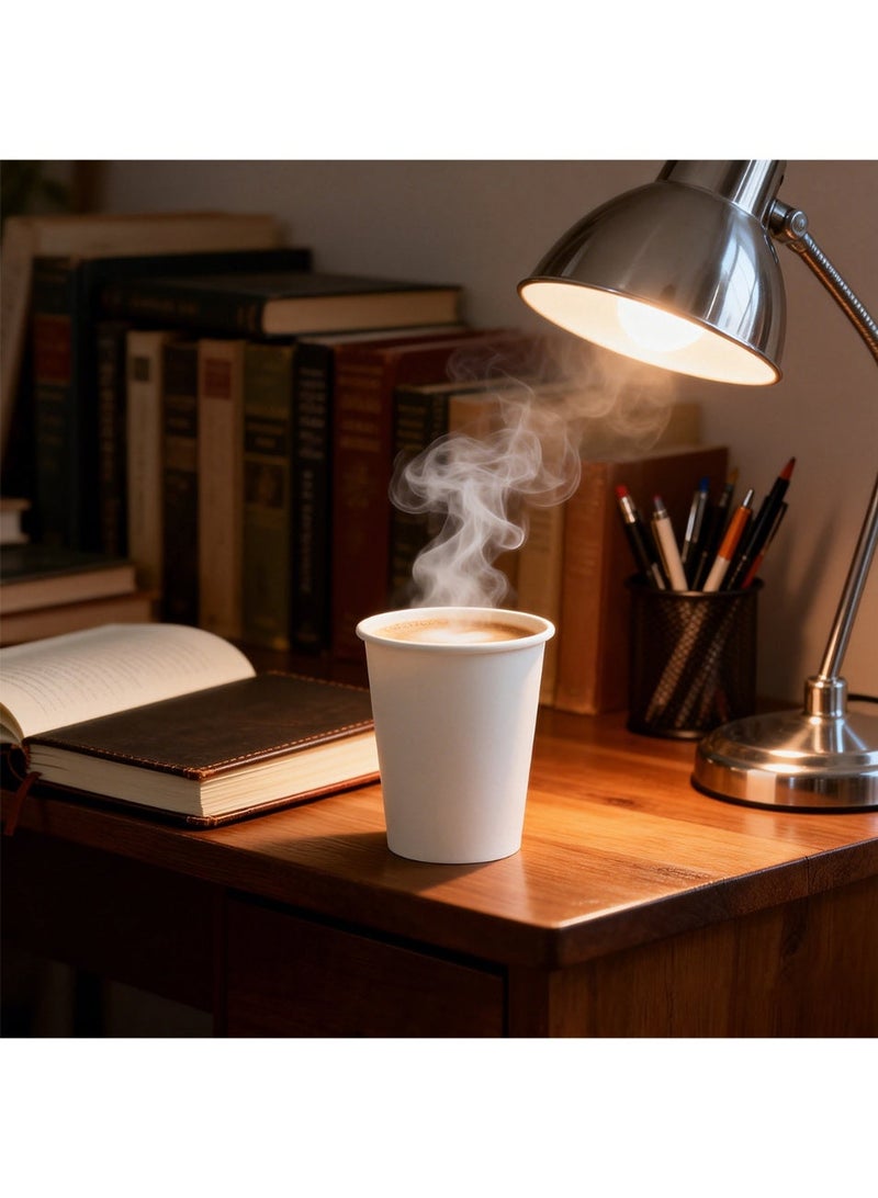 ٥٠ قطعة أكواب ورقية ٥٠٠ مل، ١٦ أونصة أكواب مشروبات يمكن التخلص منها، للقهوة والماء والشاي والمشروبات الساخنة والباردة - Image 4