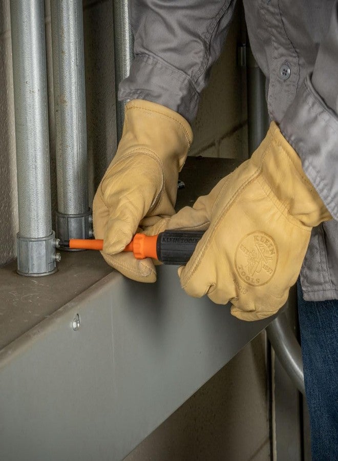 Klein Tools 6884INS Insulated Screwdriver, Made in USA, 1000V #1 Square Tip Screwdriver with 4-Inch Shank, Tip-Ident, Cushion-Grip Handle - Image 4