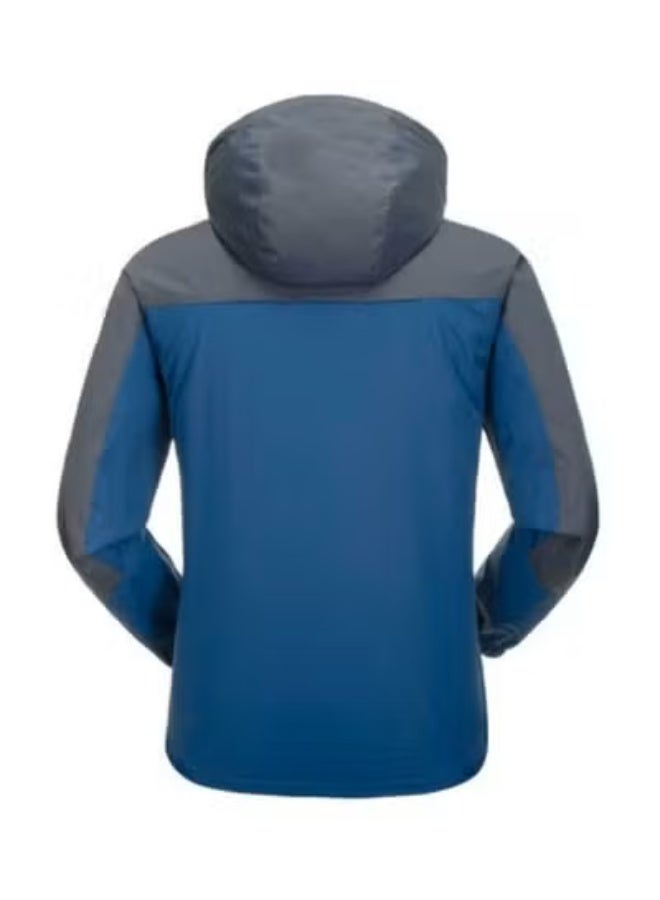 Waterproof Jacket Windproof Raincoat Sportswear Outdoor Hiking Traveling Cycling Sports Detachable Hooded Coat for Men - Image 2