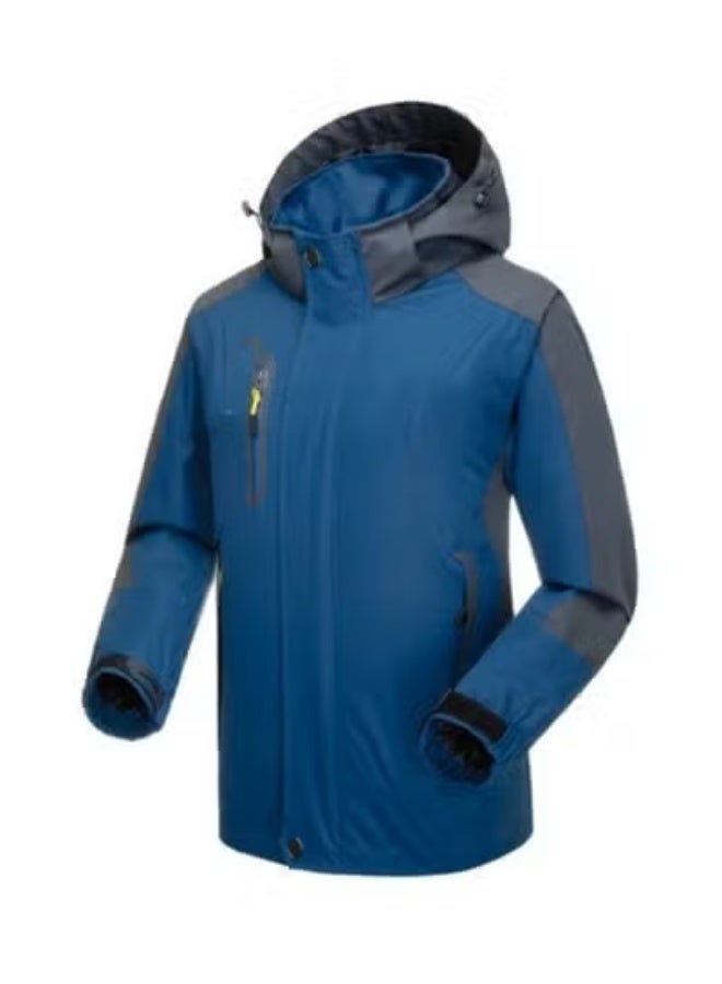 Waterproof Jacket Windproof Raincoat Sportswear Outdoor Hiking Traveling Cycling Sports Detachable Hooded Coat for Men - Image 3