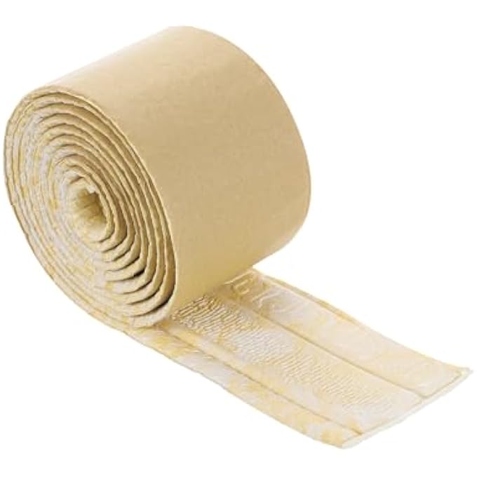 SELF-ADHESIVE 3D WALL EDGING 89"X3.1" FLEXIBLE PEEL AND STICK MOLDING TRIM FOR WALL MIRROR DOOR WARDROBE GAP SEALING FRAME LINES, YELLOW - Image 3