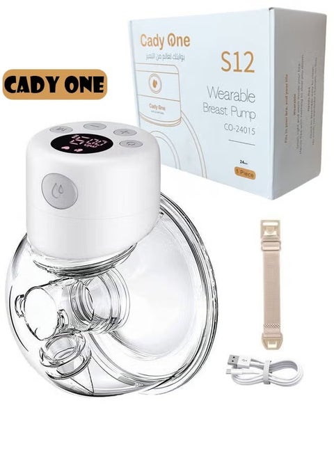 Portable Hands Free Ergonomic Electric Breast Pump With LCD Display BPA Free 2 Modes 9 Levels