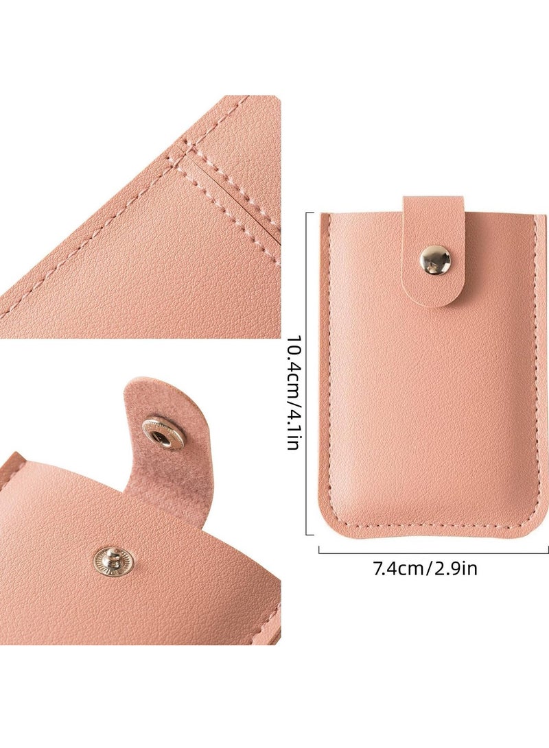 KASTWAVE Slim Minimalist Front Pocket RFID Blocking Leather Wallets for Men and Women Snap Closure Leather Organizer Pouch, Pull Out Credit Card Organizer, Small Slim Portable Card Holder - Image 2