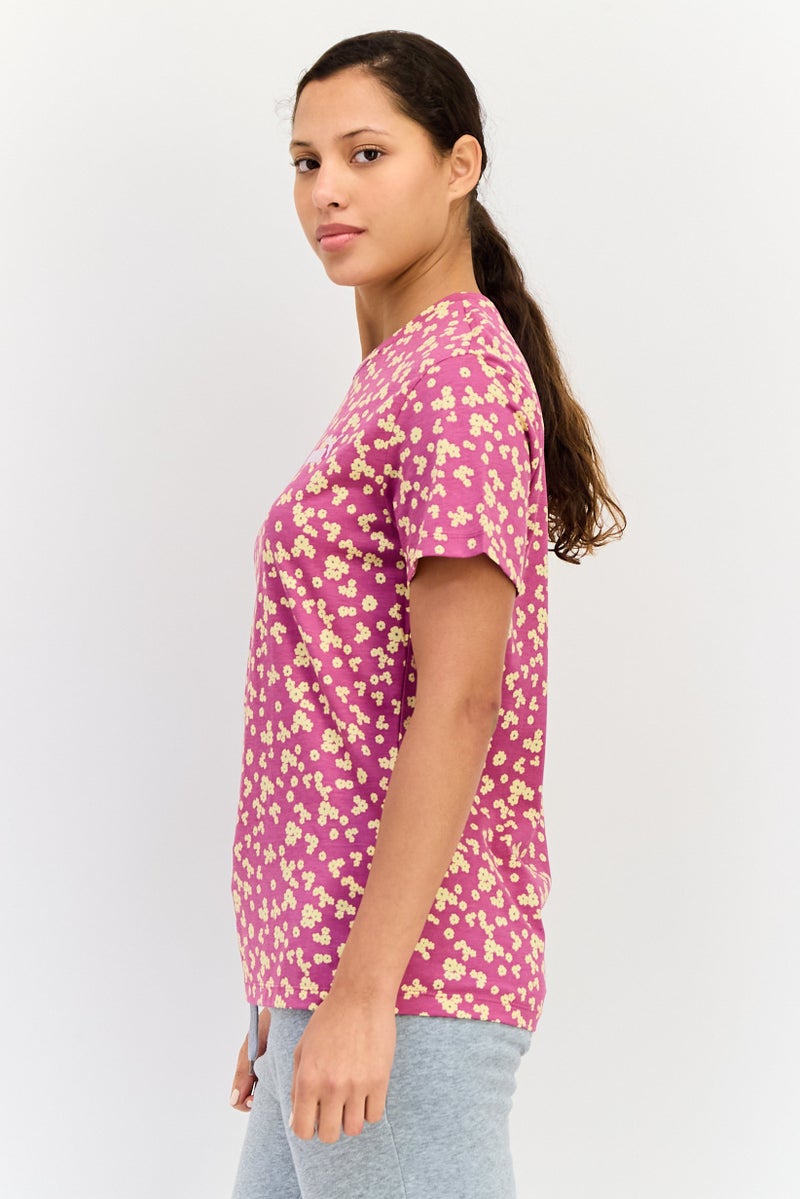 PUMA تي شيرت تدريب قصير الأكمام للنساء بتصميم مريح، متعدد الألوان - Image 3