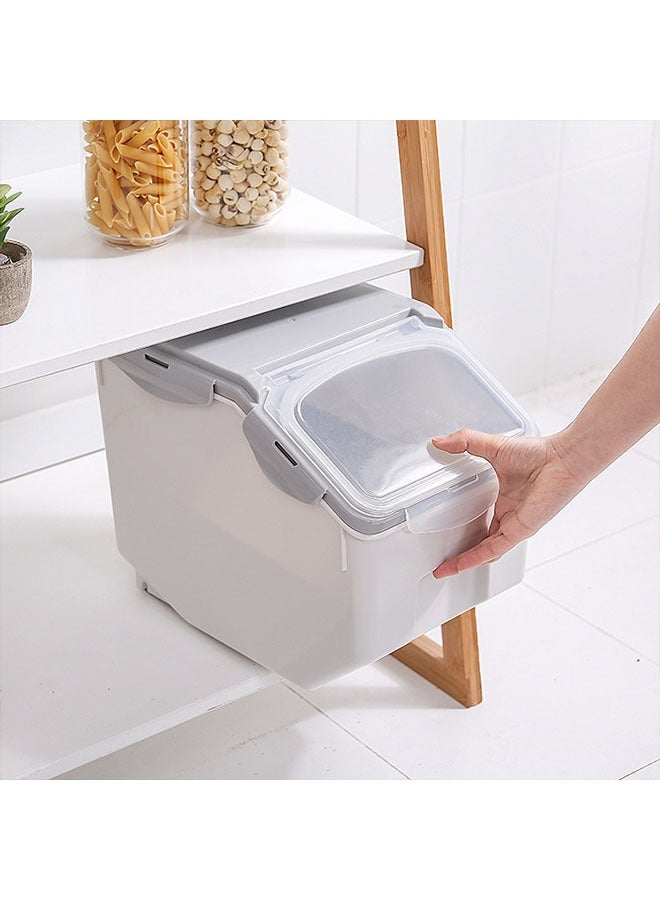 Large 10KG Food Containers, Rice Bucket, Food Storage Bins with Lids Scooper, Airtight Kitchen Storage Containers to Store Dry Food, Food Storage Container - Image 2