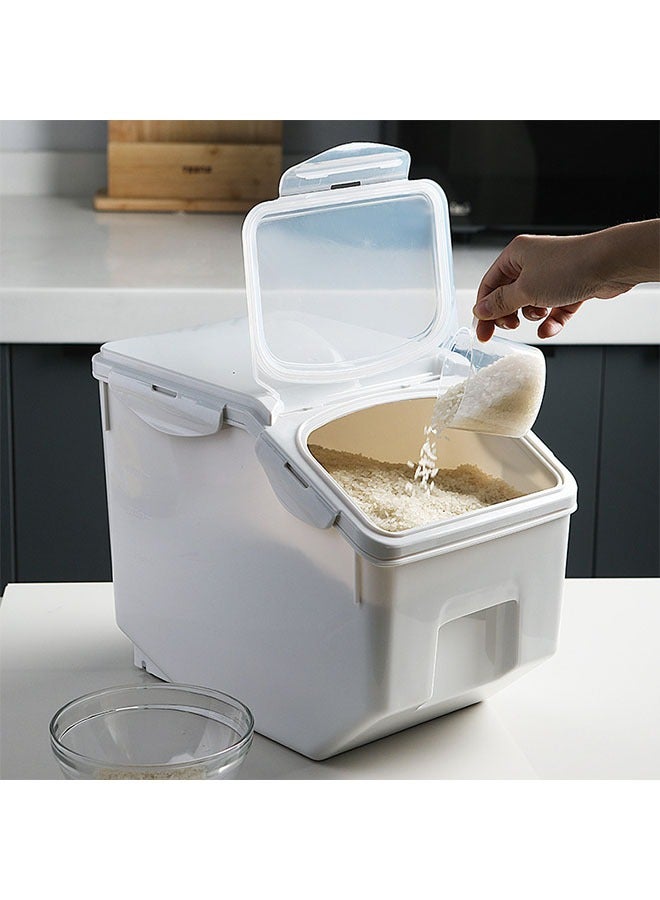 Large 10KG Food Containers, Rice Bucket, Food Storage Bins with Lids Scooper, Airtight Kitchen Storage Containers to Store Dry Food, Food Storage Container - Image 5