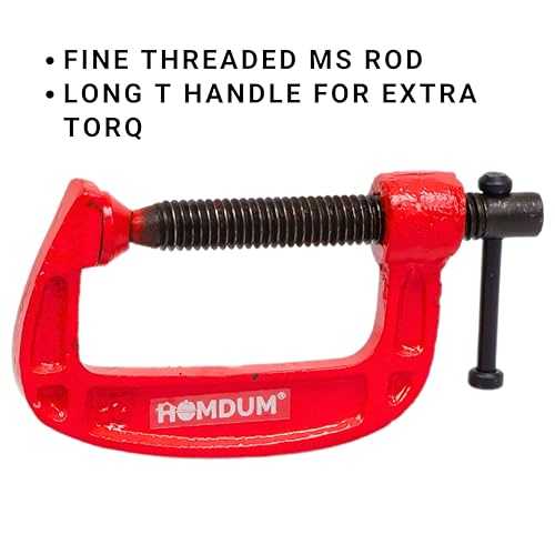 Homdum Heavy Duty G Clamp | C Type Clamping Tool | Set of 4 Pieces (2 inch) - Image 4
