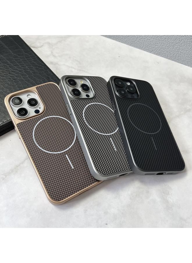 اس-توب جراب لهاتف iPhone 16 Pro Max من سلسلة Pita MagSafe TPU + جراب هاتف من نسيج PC - Image 2