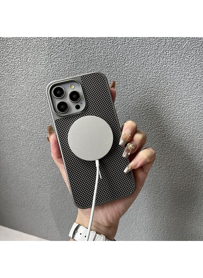 اس-توب جراب لهاتف iPhone 16 Pro Max من سلسلة Pita MagSafe TPU + جراب هاتف من نسيج PC - Image 3