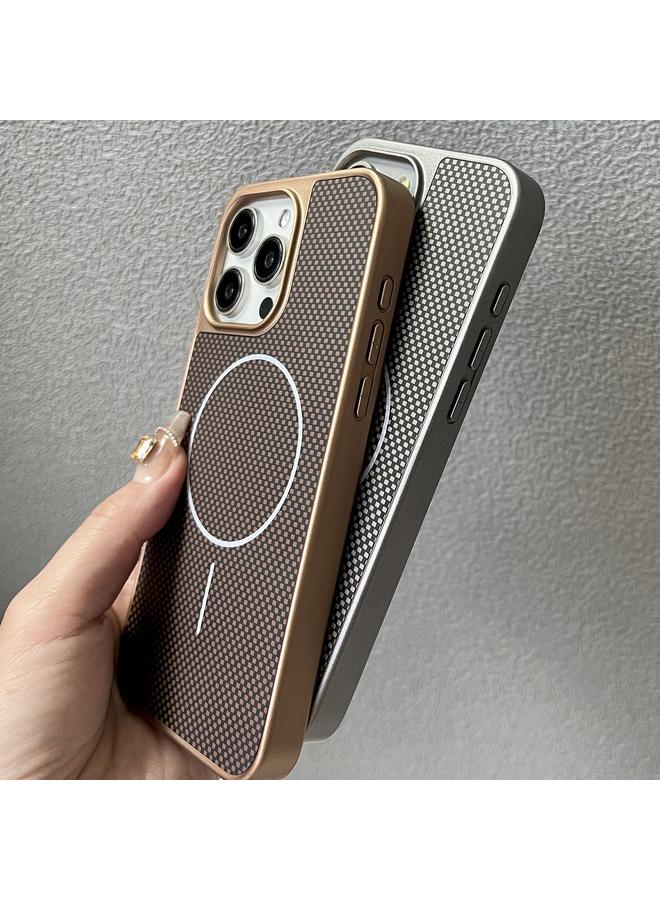 اس-توب جراب لهاتف iPhone 16 Pro Max من سلسلة Pita MagSafe TPU + جراب هاتف من نسيج PC - Image 4