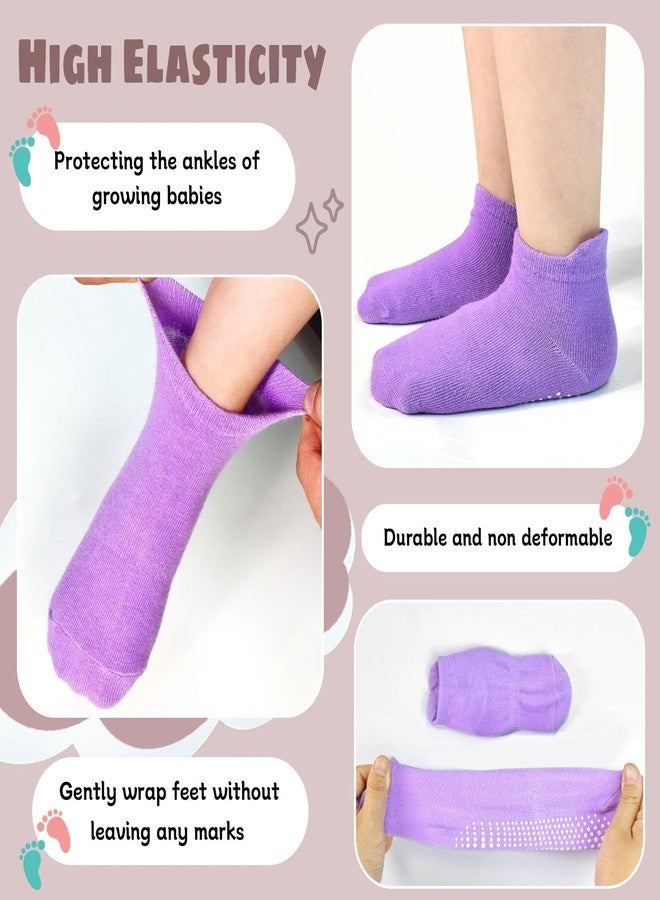 HYCLES 15 Pairs Girl Grip Socks Non Slip Toddler Girls Socks Baby Ankle Sock for 1-3T Kids - Image 2