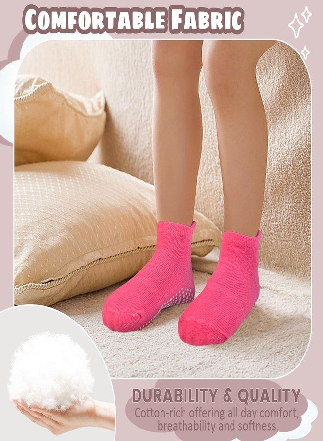 HYCLES 15 Pairs Girl Grip Socks Non Slip Toddler Girls Socks Baby Ankle Sock for 1-3T Kids - Image 5