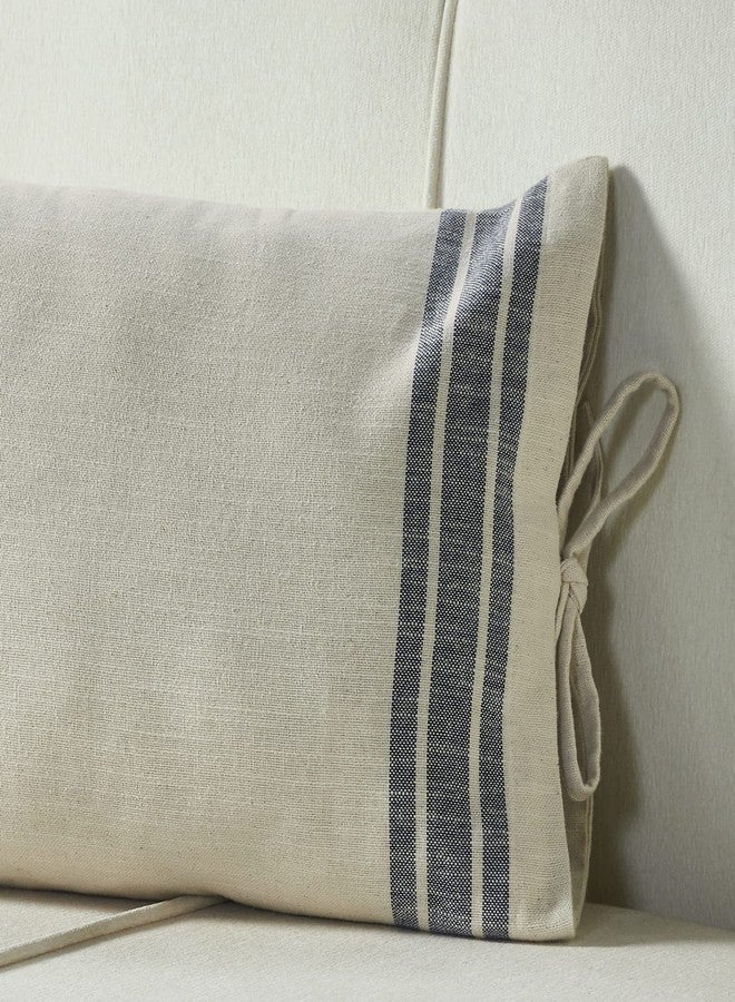 Piper Classics Market Place Gray Ticking Stripe Pillow Cover w/Grain Sack Cover, 16" x 26", Farmhouse Style Throw Pillow … - Image 3