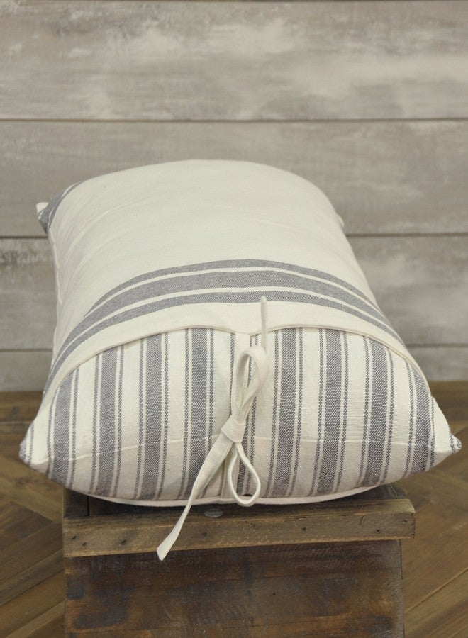 Piper Classics Market Place Gray Ticking Stripe Pillow Cover w/Grain Sack Cover, 16" x 26", Farmhouse Style Throw Pillow … - Image 4