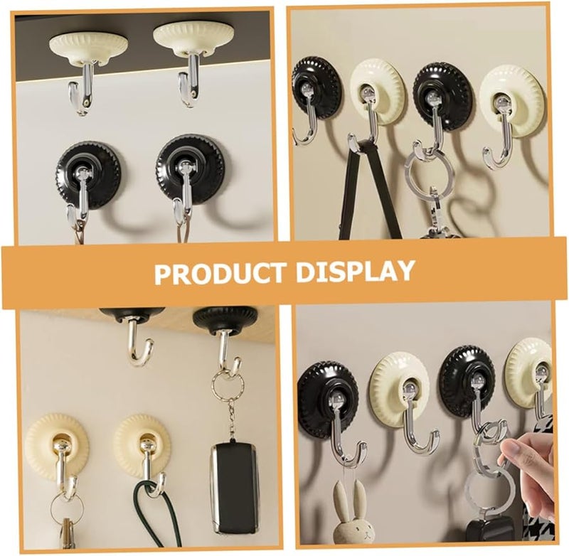 4 قطع من خطافات الحائط اللاصقة الثقيلة للمناشف والمعاطف والمطبخ والحمام، لا تتطلب الحفر - Image 5