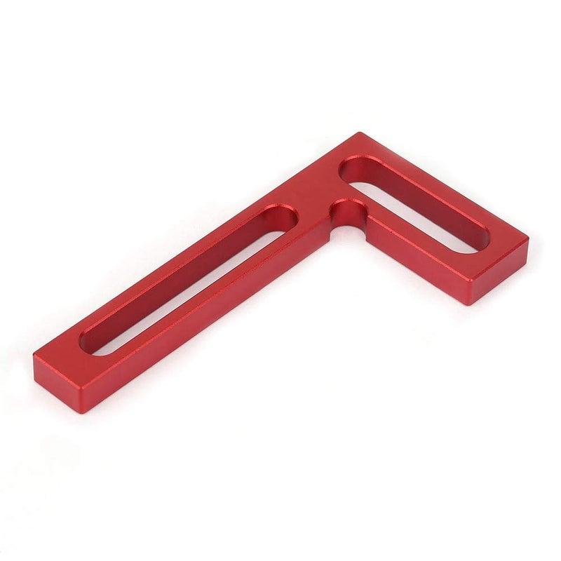 Precision Woodworking Square Ruler 90 Degree Right Angle Aluminum Alloy Carpentry Tool 10X5CM Red - Image 3