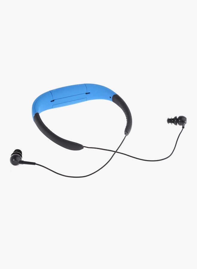 Waterproof In-Ear Neck Band MP3 Player Blue/Black - Image 3