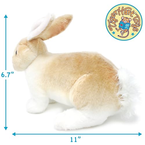 TigerHart Ridley The Rabbit - 11 Inch Realistic Stuffed Animal Plush Bunny - Image 3