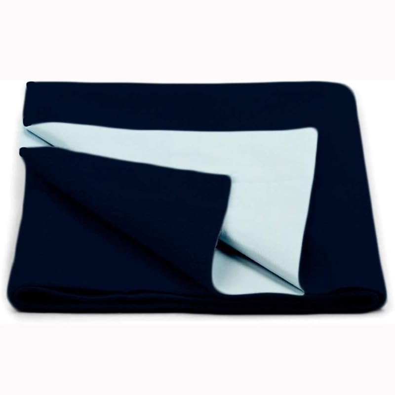 Edenwald Waterproof Dry Rubber Bed Sheet CoverToddler Sleeping Mattress ProtectorUrine Absorbent Reusable Crib Mat Color Navy Blue 2 Meter 78 x 36 Inches 200 x 90 cm - Image 2