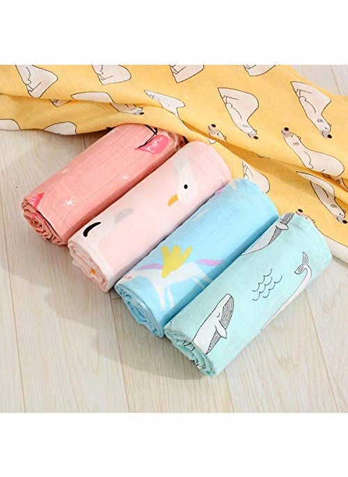 KASSY POP CURATED JUST FOR YOU KASSY POP CURATED JUST FOR YOU 100 Bamboo Cotton Newborn Baby Blanket Cum Swaddle Wrap  - Image 5