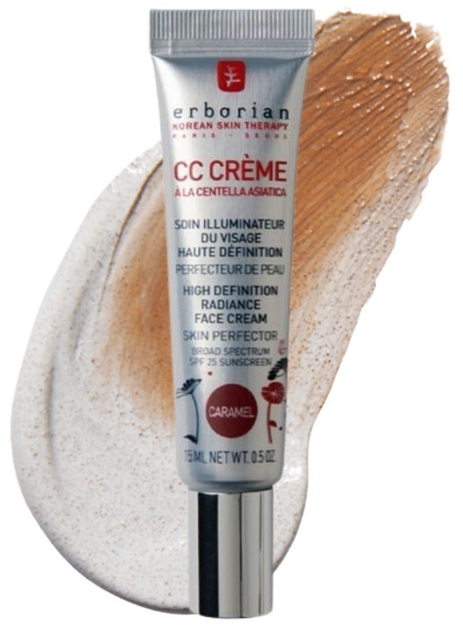erborian ERBORIAN CC Cream SPF 25, Caramel - Lightweight Coverage & Sun Protection 15ml  - Image 1