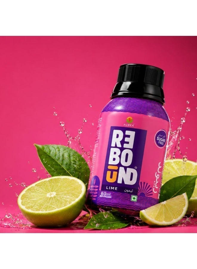 REBOUND ريبوند (Rebound) مشروب ديتوكس الكركم الخالي من السكر بنكهة الليمون الأخضر 60 مل - Image 2