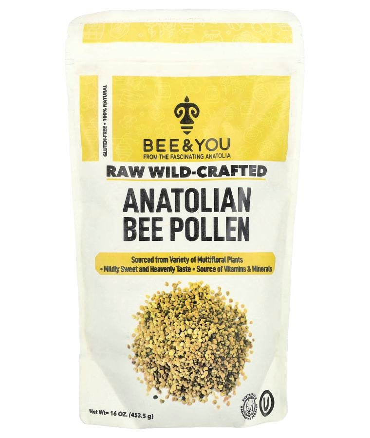 Raw Wild-Crafted Anatolian Bee Pollen 16 oz (453.5 g)