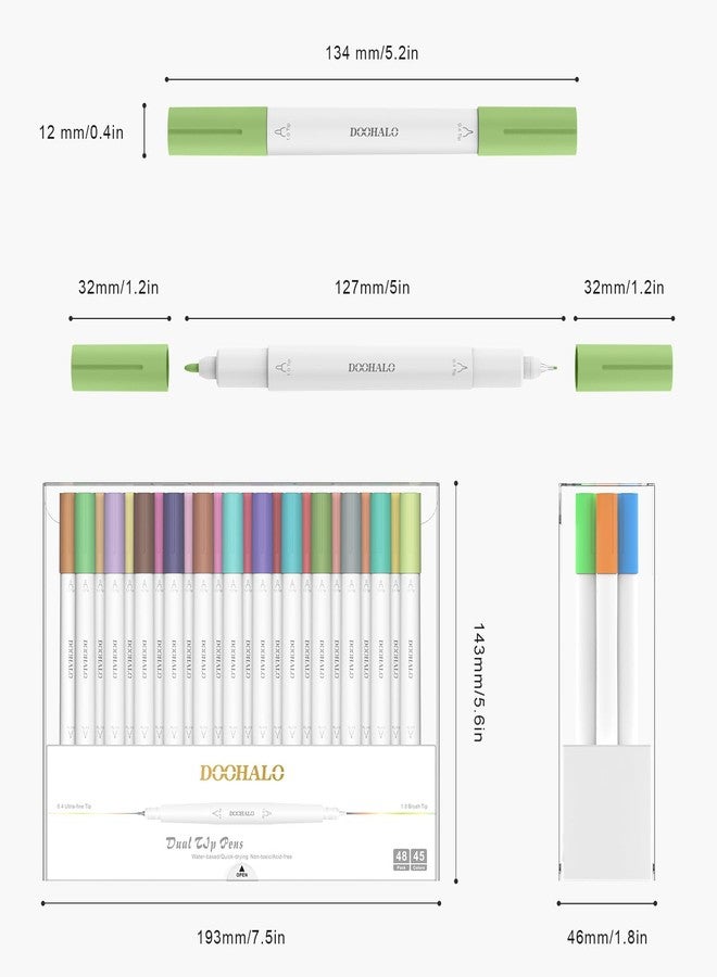 DOOHALO Fine Point Pens Compatible with Joy/Joy Xtra Dual Tip Pens with 0.4 Tip 1.0 Tip 36 Packs per Set for Writing Drawing Accessories for Art Craft - Image 3