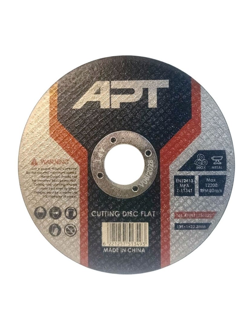 APT Cutting Disc Flat 1.25" x 1" x 22.23mm – Metal, High-Performance Grinding Wheel - Image 1