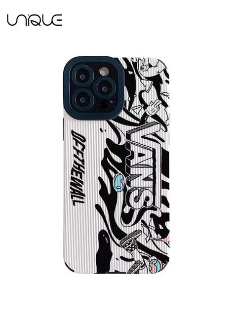 Compatible with iPhone 15 Pro Max Case, English Phone Cases, Black and White Phone Cases - Stylish and Handsome Phone Cases - TPU Drop Protection