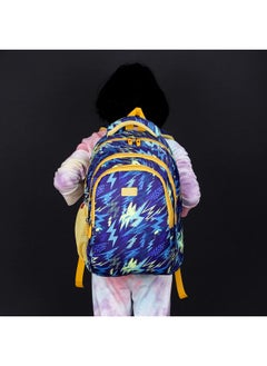 THE CLOWNFISH THE CLOWNFISH Scholastic Series Printed Polyester 30 L School Backpack with Pencil/Staionery Pouch School Bag Daypack Picnic Bag For School Going Boys & Girls Age 8-10 years (Lightning Blue)  - Image 2