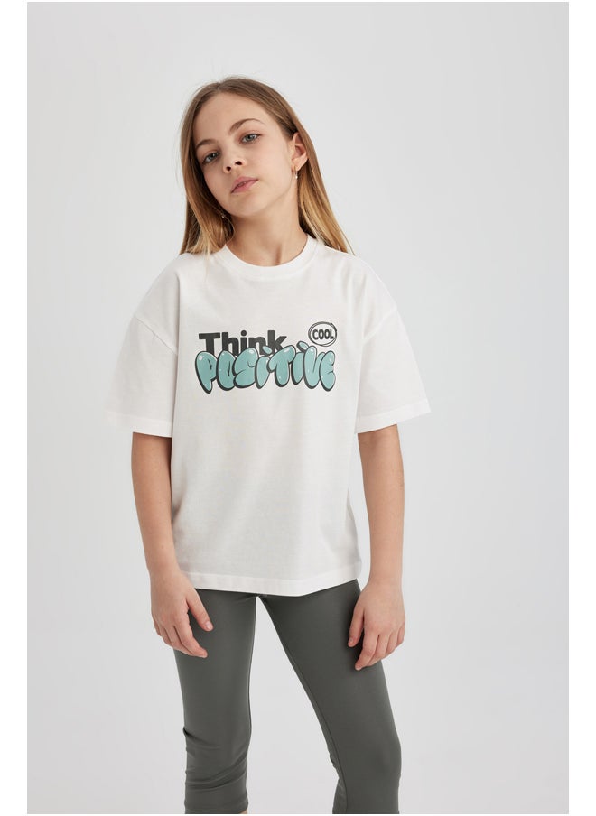 DeFacto - Girl Relax Fit Knitted Short Sleeve Body - Image 1