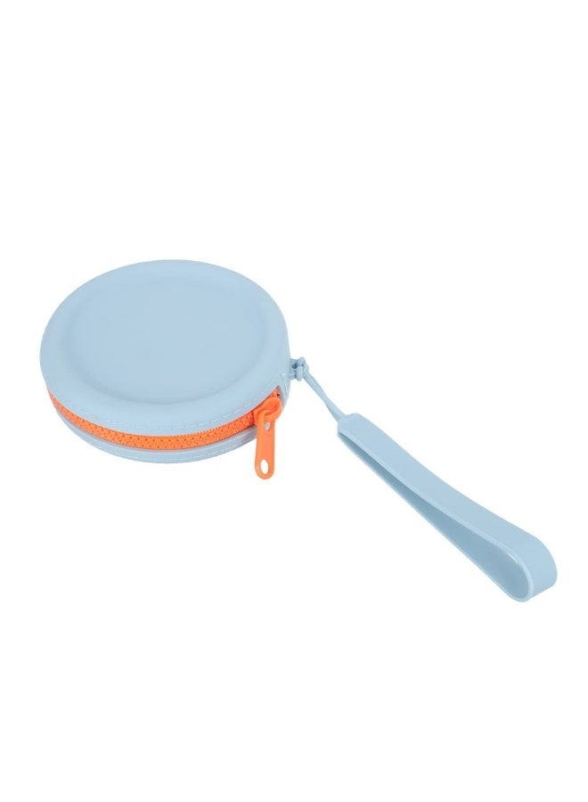 Versatile Silicone Mini Pouch for Coins Earphones Keys and More with Wrist Strap Portable Zipper Bag for Daily Essentials - Image 1