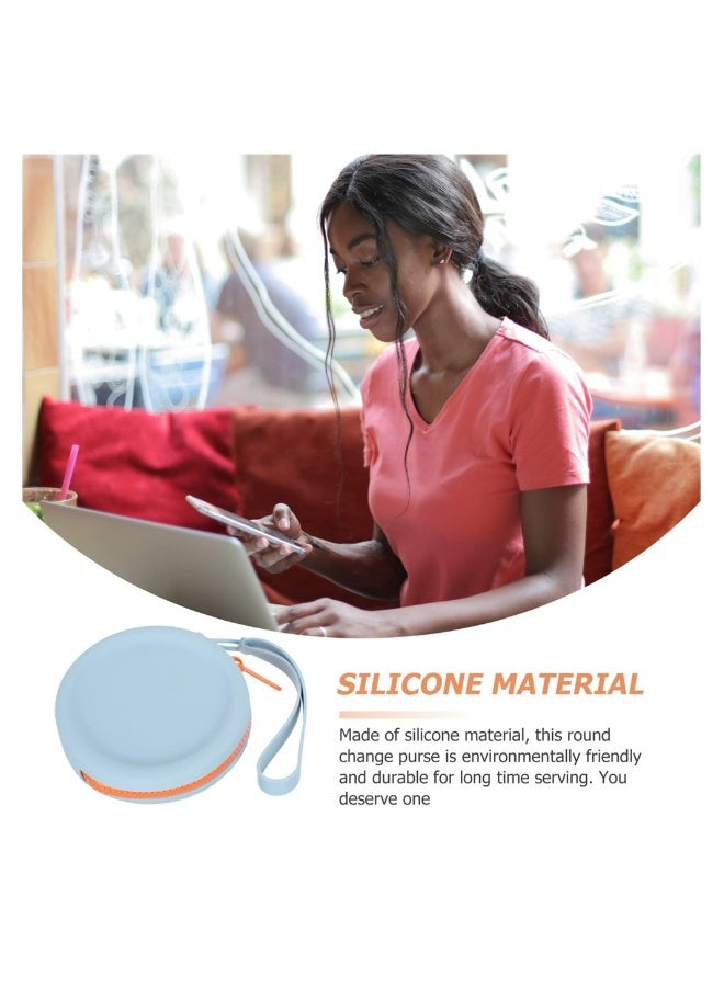 Versatile Silicone Mini Pouch for Coins Earphones Keys and More with Wrist Strap Portable Zipper Bag for Daily Essentials - Image 3