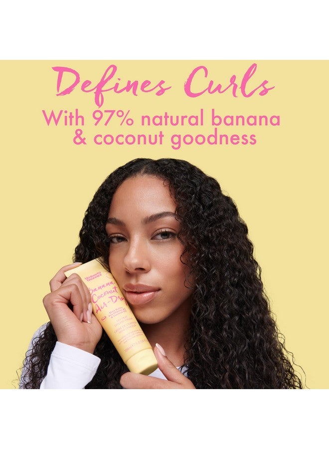 Umberto Giannini Banana Coconut Air Dry Cream 5.Fl Oz - Weightless Curl Cream With Medium Hold Flexible Curls And Waves - Image 2