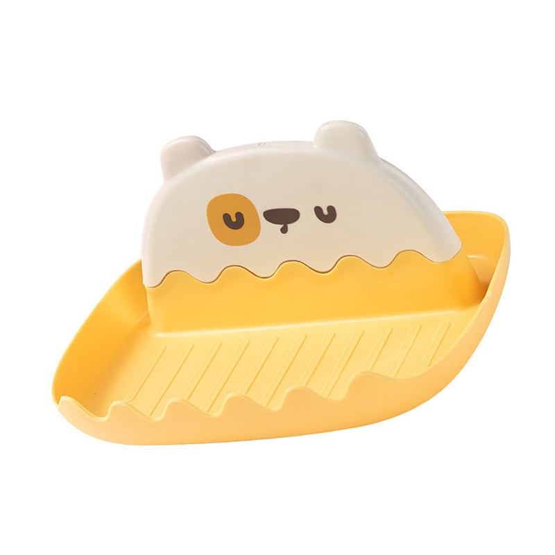 Spoon Rest: Yellow PP Material Thickened Design - Stain Prevention Lid Holder for Household Kitchen Countertop Organization - Image 1