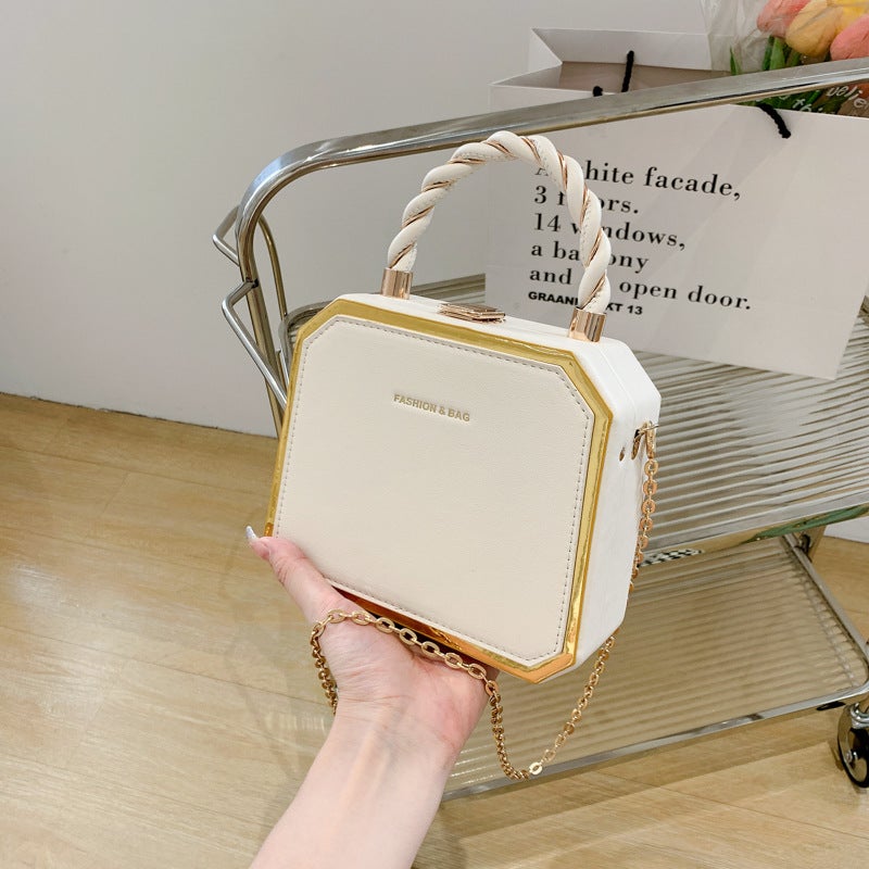 2025 New Wholesale Trendy High-End Small Square Versatile Chain Bag Fashion Handbag Crossbody Underarm Bag - Image 3