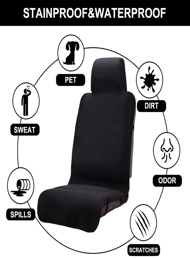DREAMANIA Waterproof Seat Cover, Upgraded Sweat Carseat Protector, Perfect for Universal Anti-Slip Car Truck SUV Seat, Ideal for Surfing Yoga Gym Workout, Black - Image 3